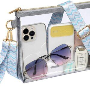 Fashionable Clear Bag Stadium Approved - Clear Purses for Women, Versati…
